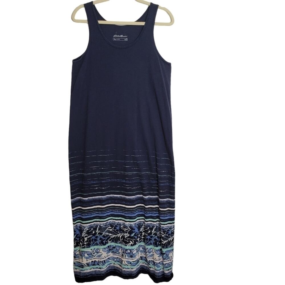 Eddie Bauer Outdoor Womens Petite Large Tank Top Maxi Dress
